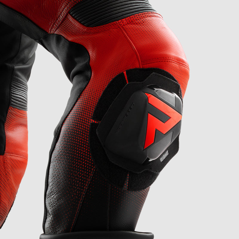 Spodnie motocyklowe skórzane Rebelhorn Inferno Black Fluo Red 28 323994_ZAL787638.jpg