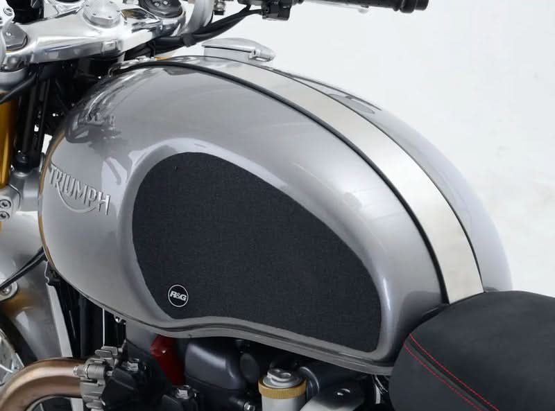 NAKLEJKA NA BAK TANKPAD ANTYPOŚLIZGOWY 2 CZĘŚCI RG RACING TRIUMPH THRUXTON 1200 / 1200R CLEAR 1