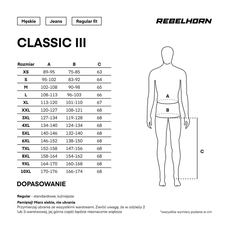 Jeansy motocyklowe Rebelhorn Classic 3 Regular Fit Washed Blue 14 235621_ZAL737572.jpg
