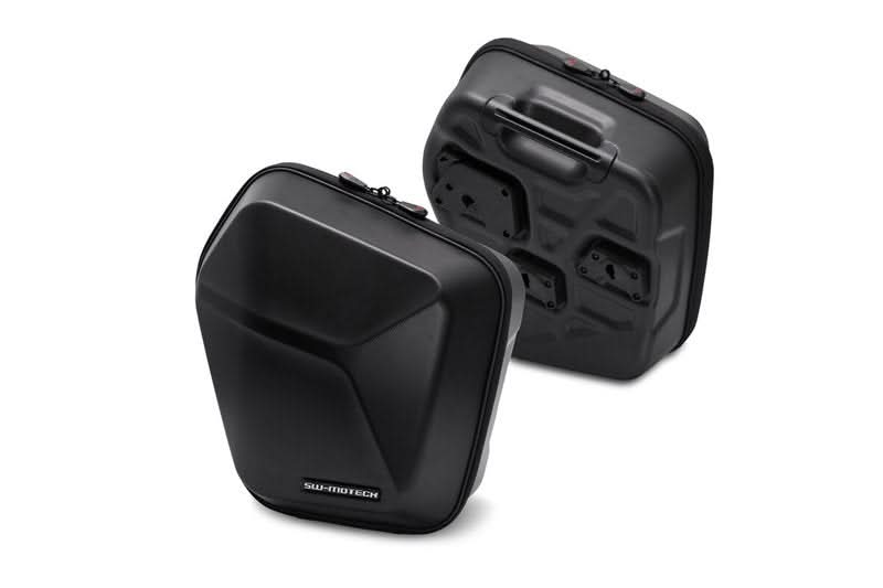 ZESTAW KUFRÓW BOCZNYCH URBAN ABS I STELAŻY SW-MOTECH TRIUMPH STREET TWIN (18-) BLACK 2X16,5L 1