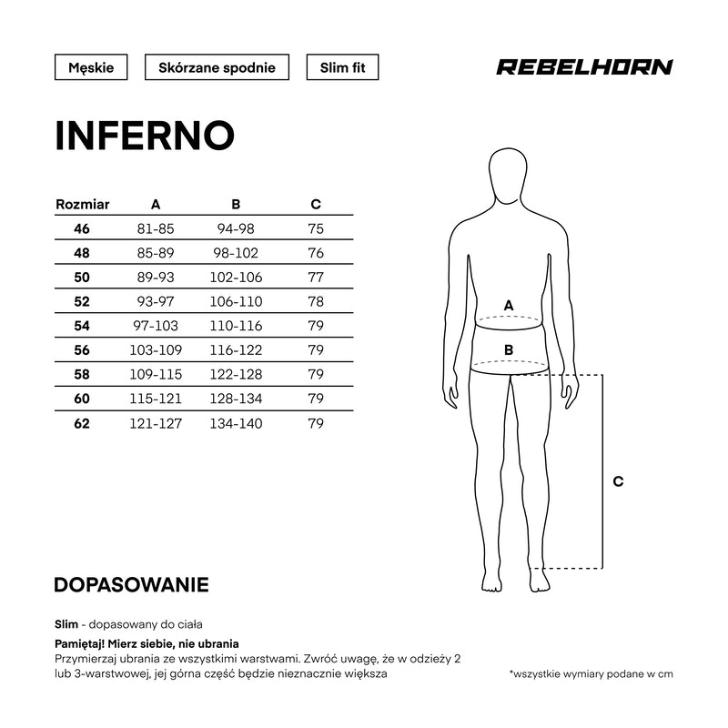 Spodnie motocyklowe skórzane Rebelhorn Inferno Black White Fluo Yellow 35 324030_ZAL787899.jpg