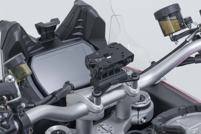 MOCOWANIE GPS NA KIEROWNICĘ SW-MOTECH DUCATI MULTISTRADA V4 (20-), V2 (24-) BLACK 1