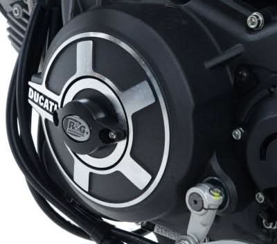 SLIDERY SILNIKA RG RACING DUCATI SCRAMBLER, LEWA STRONA, BRUSHED ALUMINIUM 1