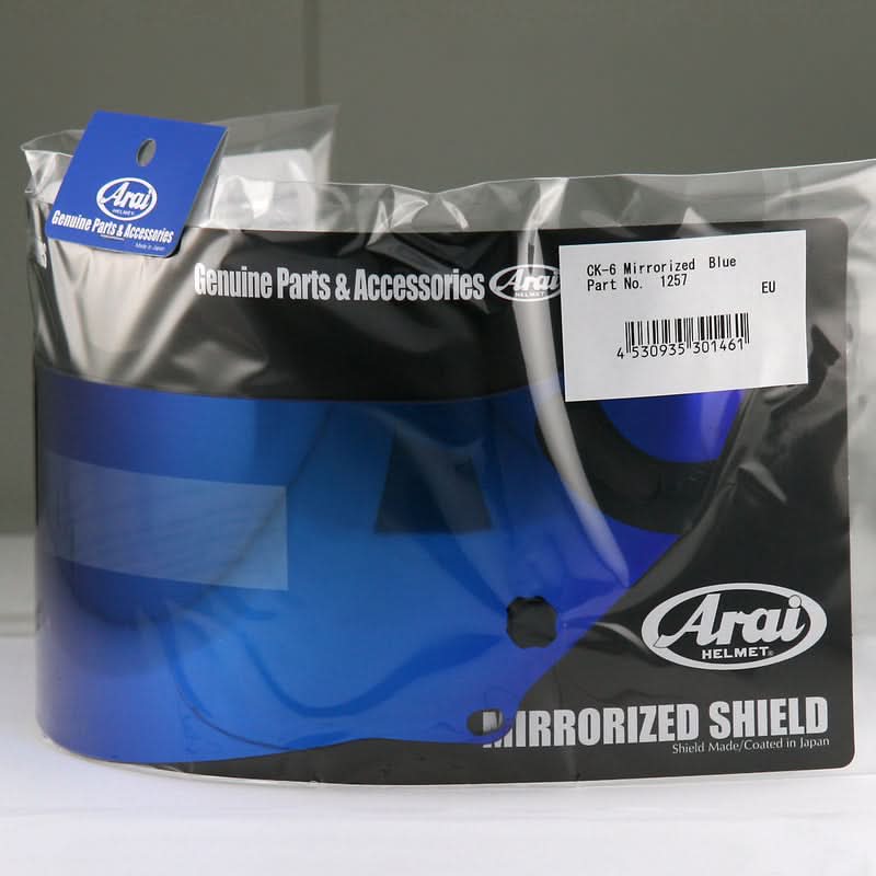 SZYBA DO KASKU ARAI SAMOCHODOWEGO CK-6 MIRROR BLUE 1