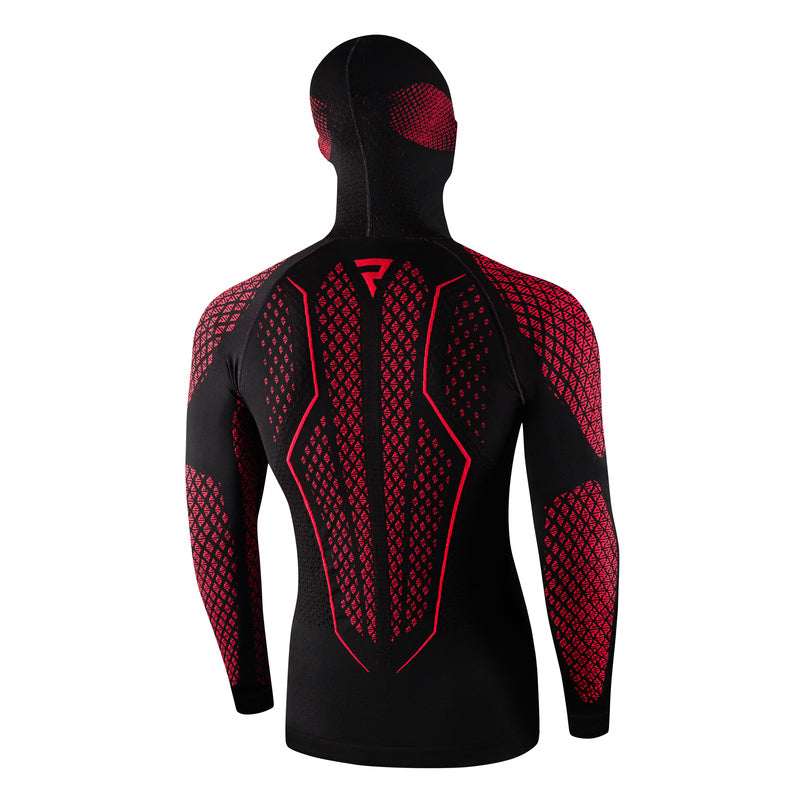 Koszulka termoaktywna z kominiarką Rebelhorn Therm 2 Black Red 3 225790_ZAL418464.jpg