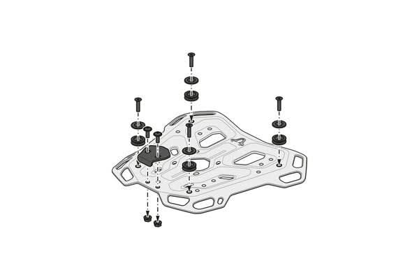 ZESTAW KUFRA CENTRALNEGO TRAX ADV SW-MOTECH HONDA NT1100 (21-) BLACK 5