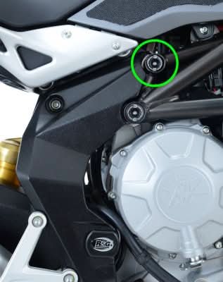 ZAŚLEPKA RAMY RG RACING MV AGUSTA F3 675/800, RIVALE 800, DRAGSTER 800, F4 1000R 10-, F4 7