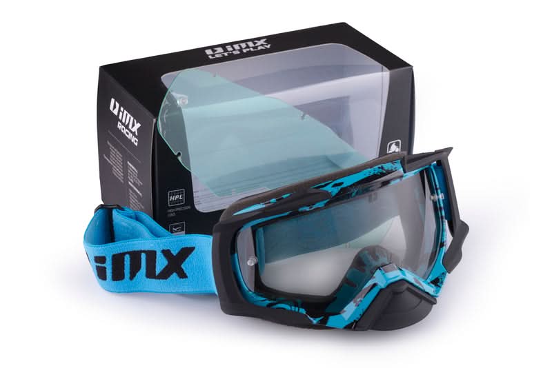 Gogle iMX Racing Dust Graphic Blue/Black Matt z Szybą Dark Smoke + Clear (2 szyby w zestawie) 5 164721_ZAL254244.jpg