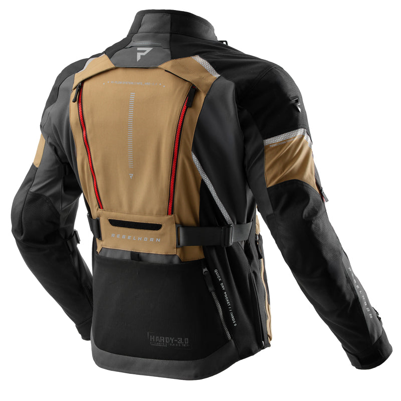 Kurtka motocyklowa tekstylna Rebelhorn Hardy 3.0 Desert Grey Red 3 324122_ZAL793176.jpg