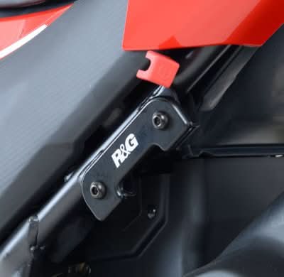 MOCOWANIE WYDECHU + ZAŚLEPKA PODNÓŻKA RG RACING HONDA CBR300R BLACK 3