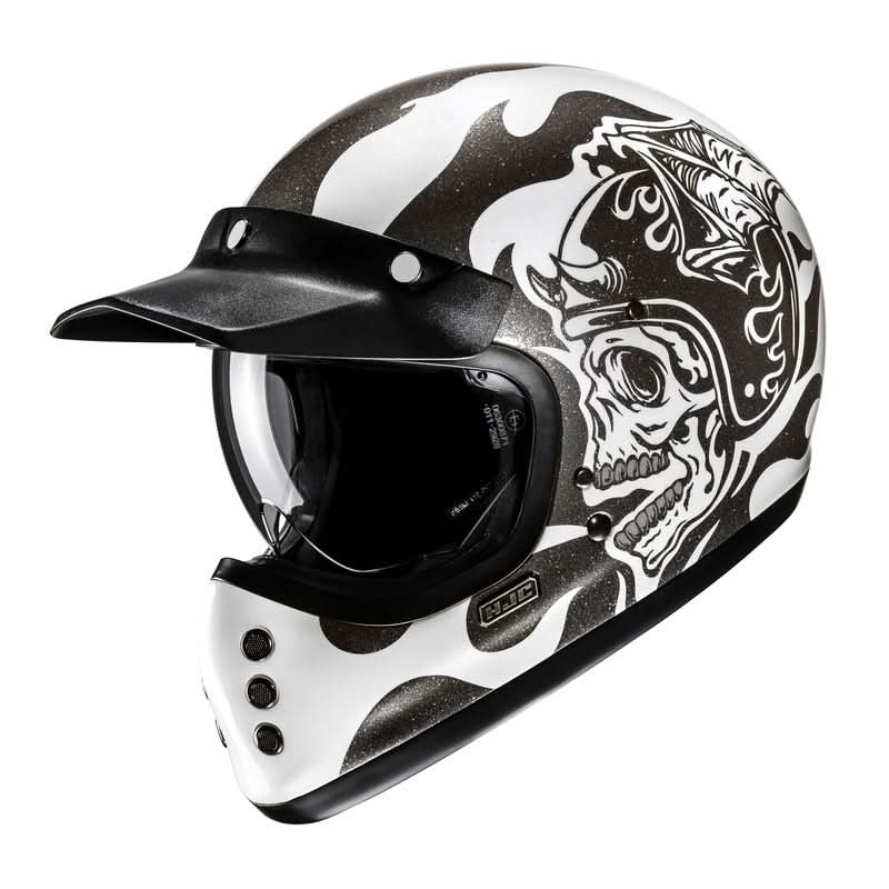 Kask motocyklowy HJC V60 Flame Black White 1 332254_ZAL752496.jpg