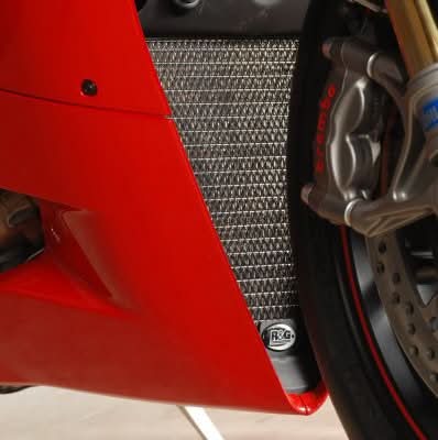 OSŁONA CHŁODNICY RG RACING (PAIR), DUCATI 899/959/1199/1299/V2 PANIGALE BLACK 3