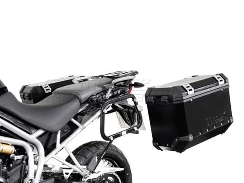 STELAŻ EVO NA KUFRY BOCZNE SW-MOTECH KAWASAKI KLR650 (08-18) BLACK 1