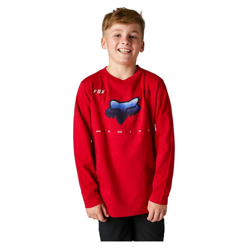 Koszulka z Długim Rękawem Fox Junior Rkane Flame Red 1 230950_ZAL496576.jpg