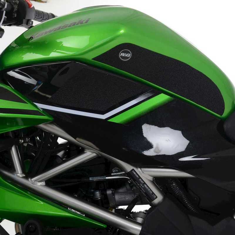 NAKLEJKA NA BAK TANKPAD ANTYPOŚLIZGOWY 4 CZĘŚCI RG RACING KAWASAKI Z125 21- BLACK 1