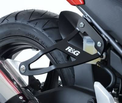 MOCOWANIE WYDECHU + ZAŚLEPKA PODNÓŻKA RG RACING HONDA CBR300R BLACK 5