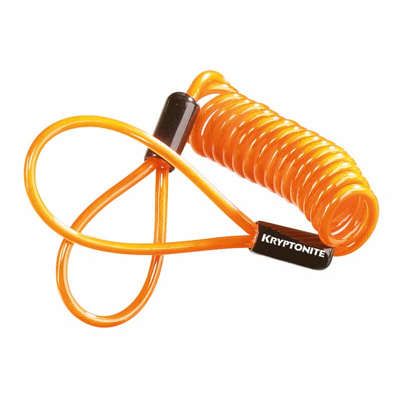 LINKA DO BLOKADY TARCZY HAMULCOWEJ KRYPTONITE DISC LOCK REMINDER ORANGE 1