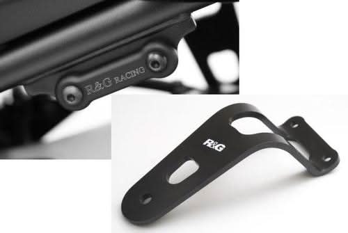 MOCOWANIE WYDECHU + ZAŚLEPKA PODNÓŻKA RG RACING YAMAHA FZ8 / FZ8 FAZER 2010- BLACK 1