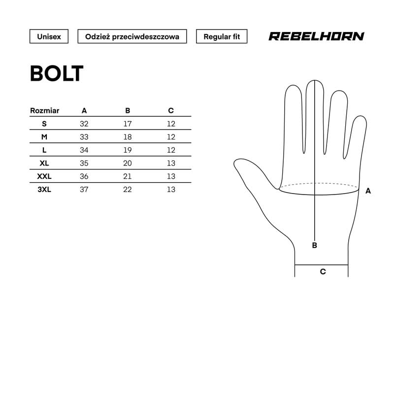 Osłona przeciwdeszczowa na Rękawice Rebelhorn Bolt Black 31 122532_ZAL738736.jpg
