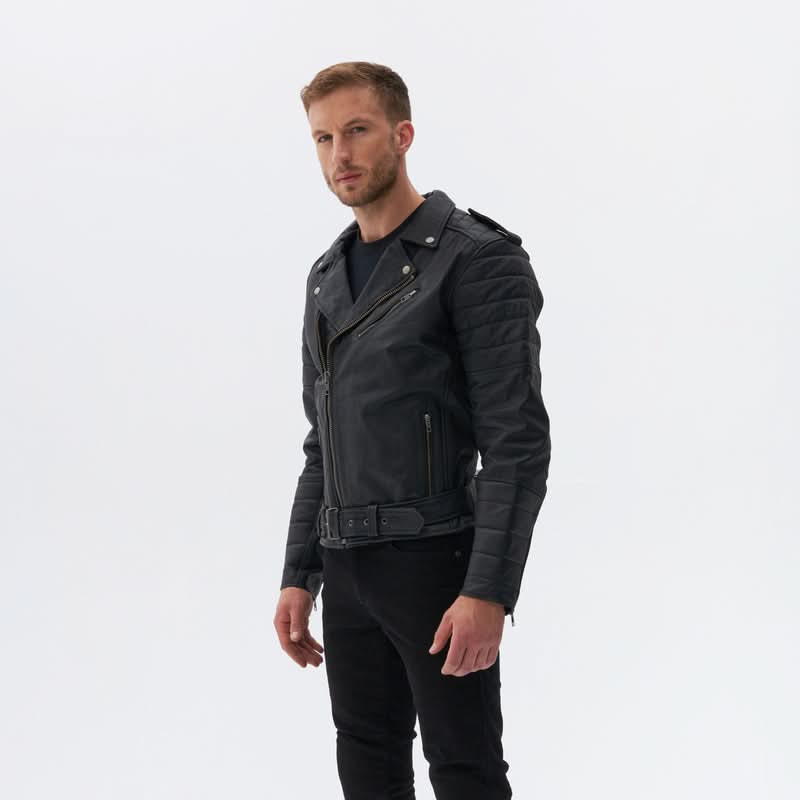 Kurtka Motocyklowa Skórzana Ozone Ramones Modern Matt Black 28 256880_ZAL680017.jpg