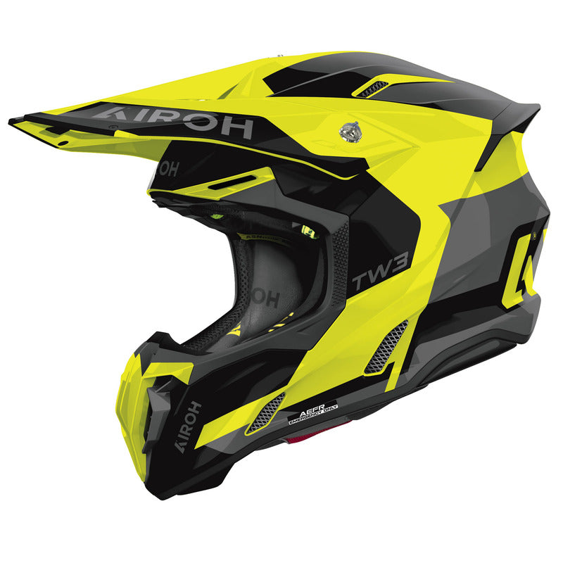 KASK MOTOCYKLOWY AIROH TWIST 3 FANCY YELLOW GLOSS M 2