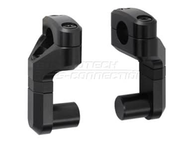 ZESTAW PODWYŻSZAJĄCY KIEROWNICĘ 22MM SW-MOTECH PODWYŻSZENIE 50-60MM REGULACJA ODCHYLENIA BLACK 1