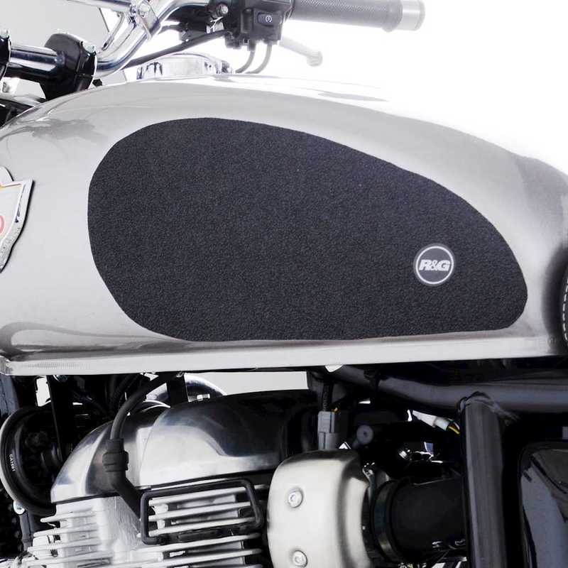 NAKLEJKA NA BAK TANKPAD ANTYPOŚLIZGOWY 2 CZĘŚCI RG RACING ROYAL ENFIELD 650 INTERCEPTOR 19- BLACK 1