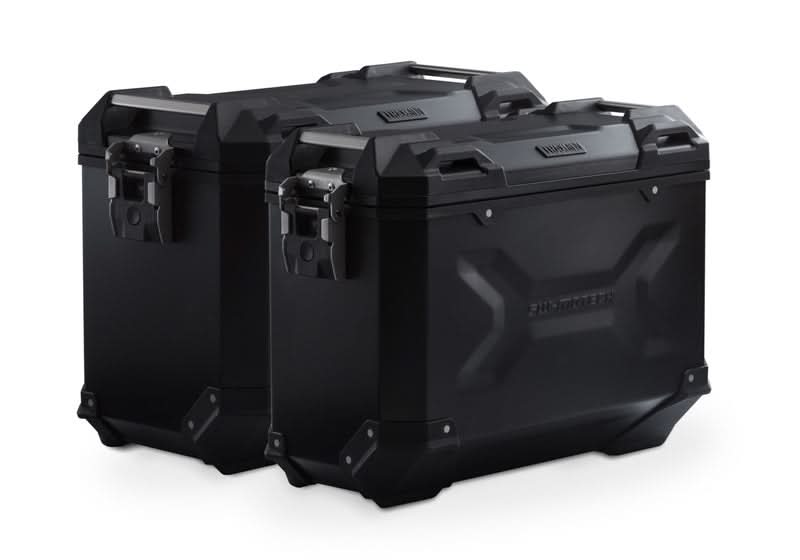 ZESTAW KUFRÓW BOCZNYCH TRAX ADV I STELAŻY SW-MOTECH CRF1000L/ADV SPORTS (18-) BLACK 45/37L 1