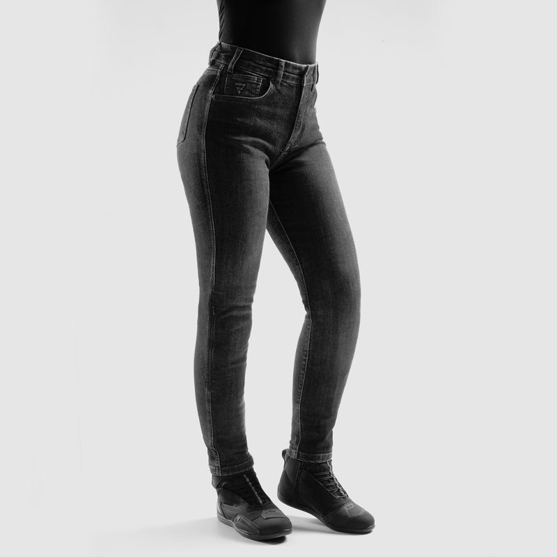 Jeansy motocyklowe damskie Rebelhorn Classic Washed Black Monolayer 10 348294_ZAL850967.jpg