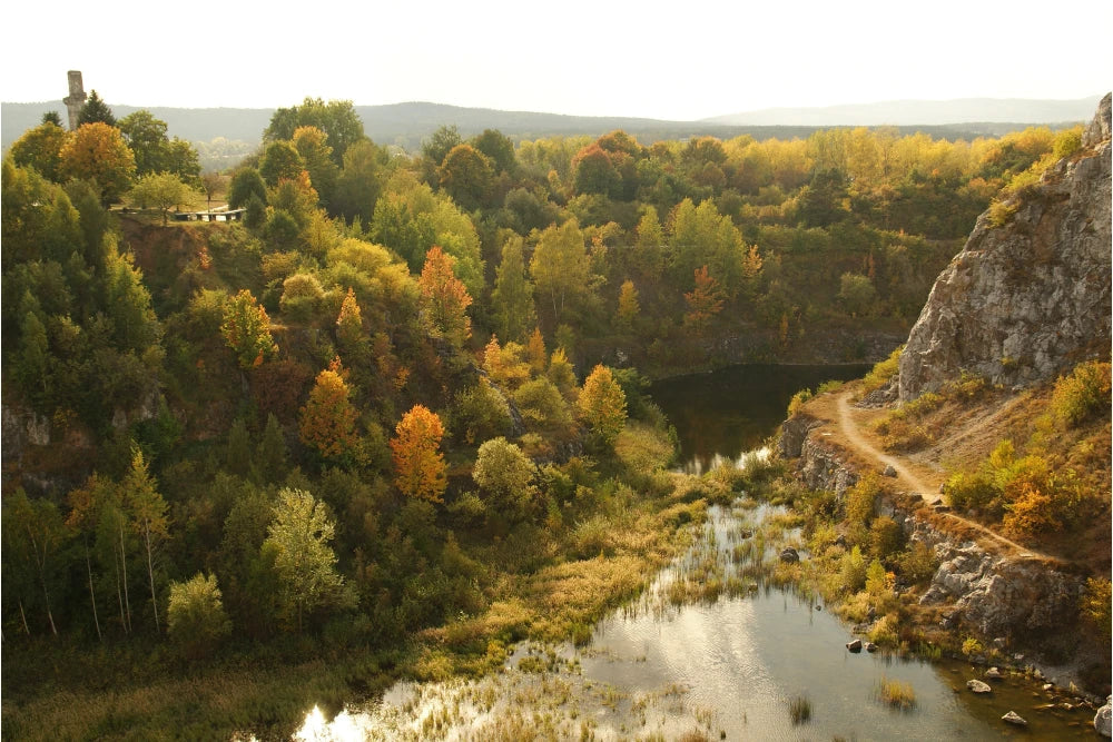 widok na góry świętokrzyskie