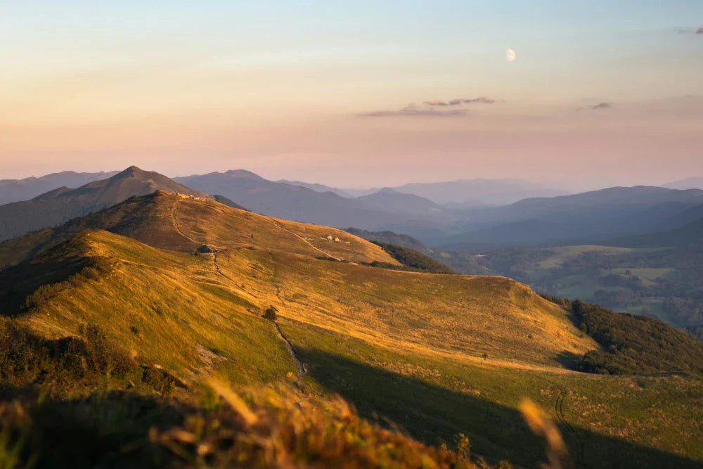 widok na podkarpackie góry