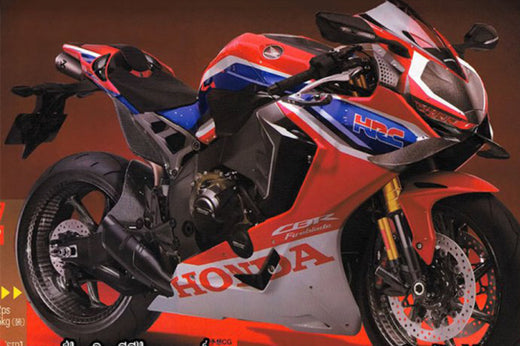 Czerwony motocykl Honda