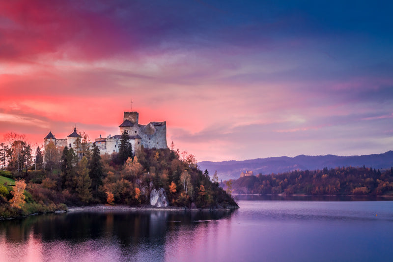 piękny widok na zamek w Polsce
