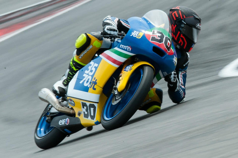 Edoardo Sintoni na Grand Prix Włoch na motorze schodzi w ślizg