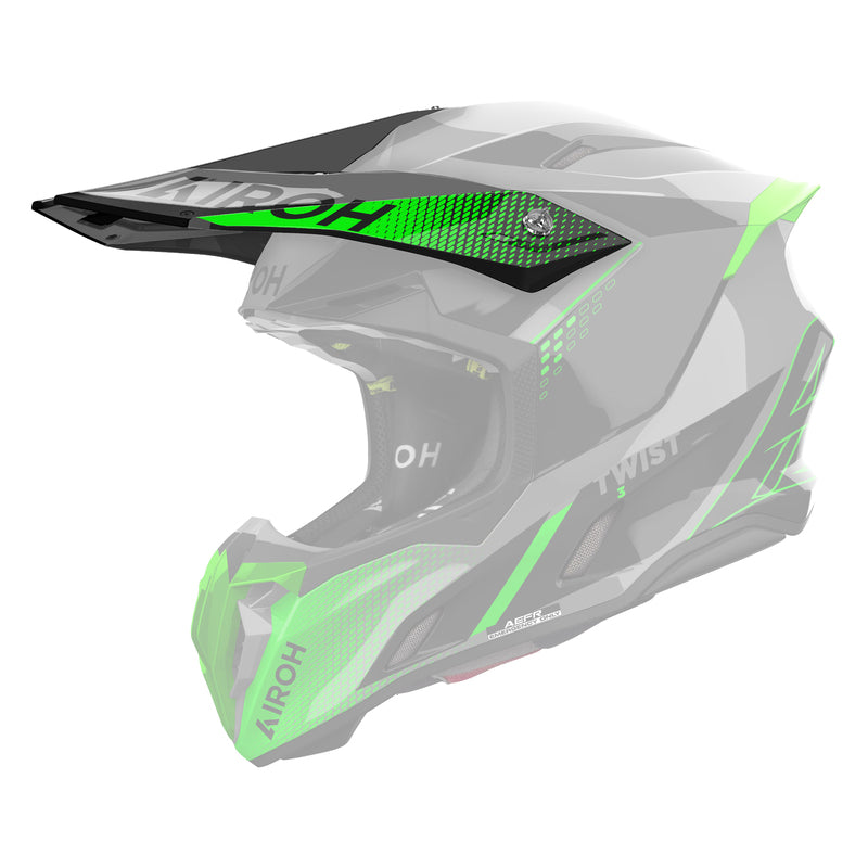 DASZEK DO KASKU AIROH TWIST 3 SHARD GREEN GLOSS 1