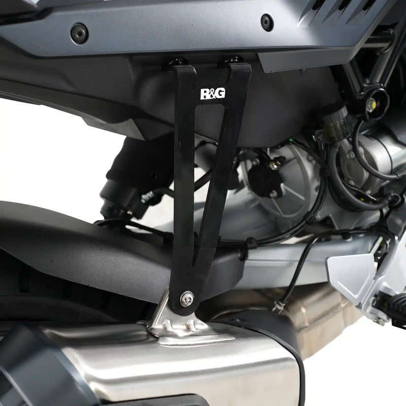 MOCOWANIE WYDECHU + ZAŚLEPKA PODNÓŻKA RG RACING MOTO GUZZI STELVIO 24- BLACK 1