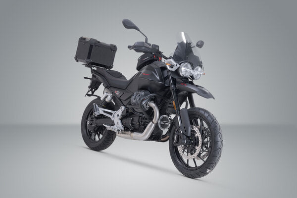 ZESTAW KUFRA CENTRALNEGO TRAX ADV SW-MOTECH MOTO GUZZI V85 STRADA (24-) BLACK 3