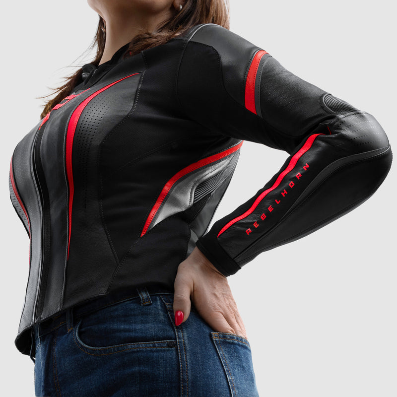 Kurtka motocyklowa skórzana damska Rebelhorn Diva St Black Red White 12 349544_ZAL897276.jpg