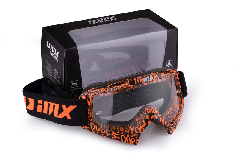 Gogle iMX Racing Mud Graphic Orange/Black z Szybą Clear (1 szyba w zestawie) 5 164714_ZAL254229.jpg