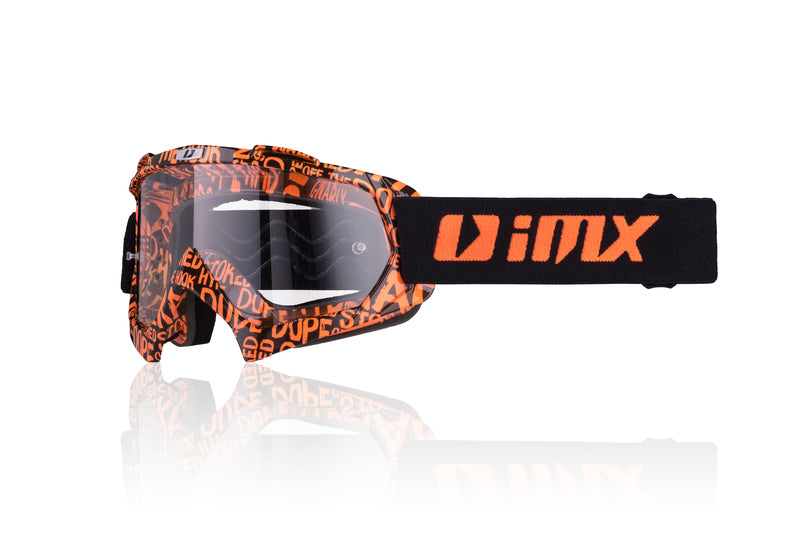 Gogle iMX Racing Mud Graphic Orange/Black z Szybą Clear (1 szyba w zestawie) 1 164714_ZAL254209.jpg