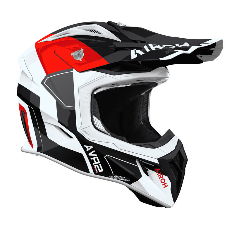 KASK MOTOCYKLOWY AIROH AVIATOR ACE 2 SHIELD RED GLOSS XS 3