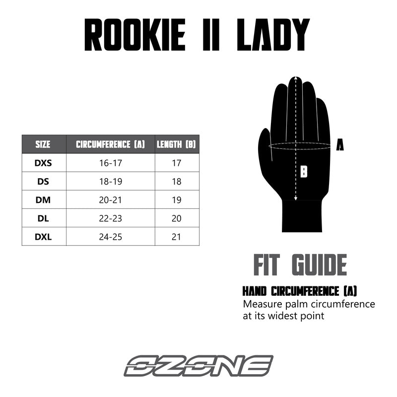 Rękawice Skórzane Ozone Rookie II Lady Black 6 234740_ZAL602563.jpg