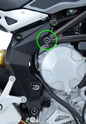 ZAŚLEPKA RAMY RG RACING PRAWA DOLNA MV AGUSTA F3 675/800, RIVALE 800, DRAGSTER 800 7