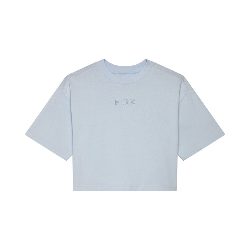 T-Shirt Damski FOX Wordmark Os Crop Pale Blue 1 327974_ZAL767307.jpg
