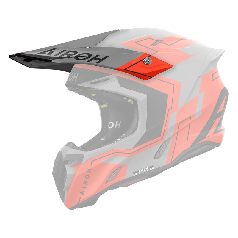 DASZEK DO KASKU AIROH TWIST 3 DIZZY ORANGE FLUO MATT 1