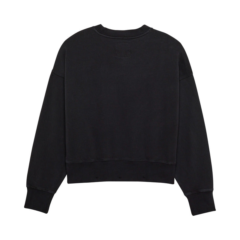 Bluza Damska FOX Wordmark Oversized Fleece Crew Black 3 311652_ZAL767409.jpg