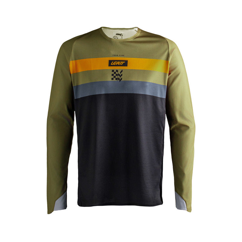 Bluza offroadowa Leatt Moto 4.5 Enduro Stripe Khaki Brown 3 357784_ZAL920883.jpg