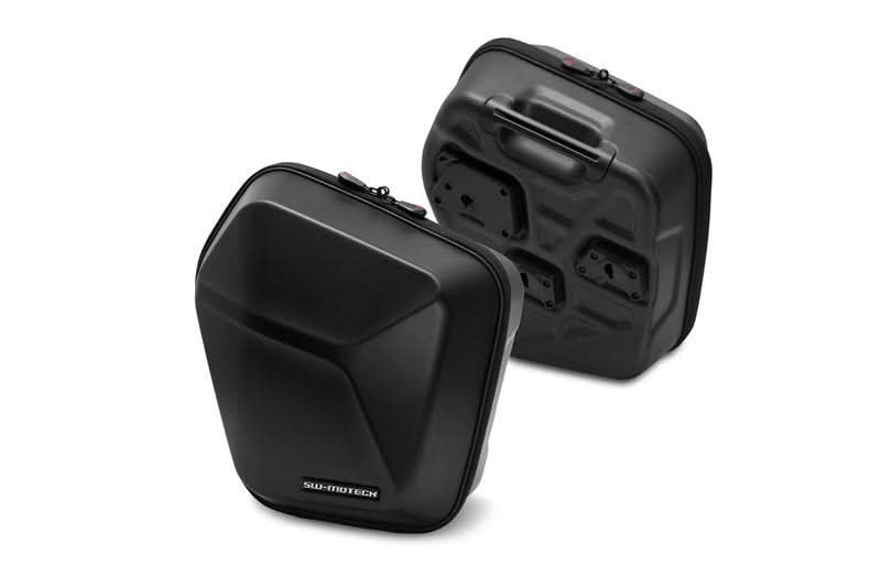 ZESTAW KUFRÓW BOCZNYCH URBAN ABS I STELAŻY SW-MOTECH MONSTER 1200 (14-16) BLACK 2X165L 1