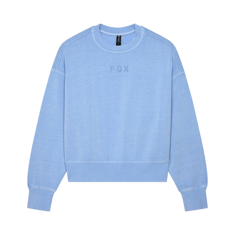 Bluza Damska FOX Wordmark Oversized Fleece Crew Cashmere Blue 1 327904_ZAL767412.jpg