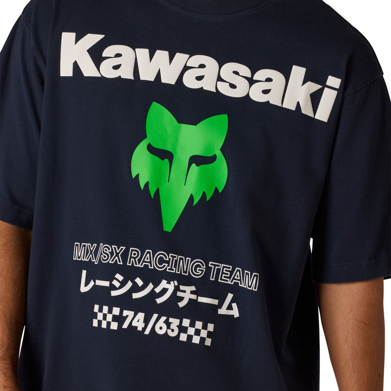 T-Shirt FOX Kawasaki Midweight Midnight 9 351022_ZAL860497.jpg